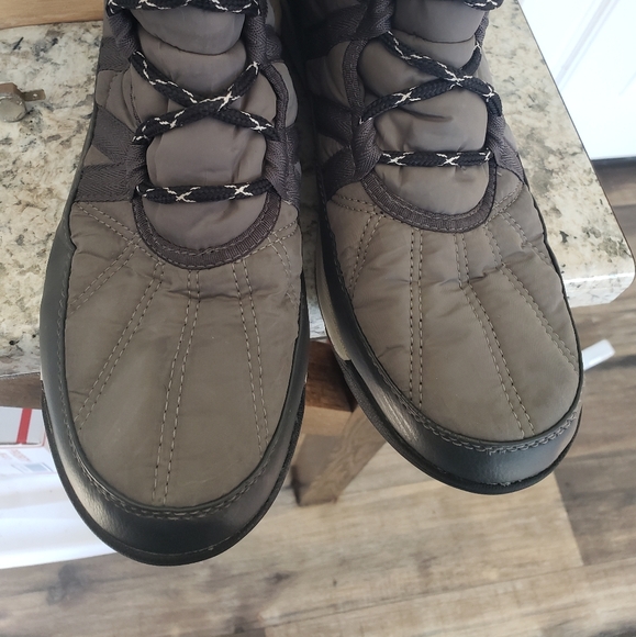 Sorel Whitney II Tall Lace Waterproof Like New Gray Boots Women's Size 10 - Picture 14 of 15